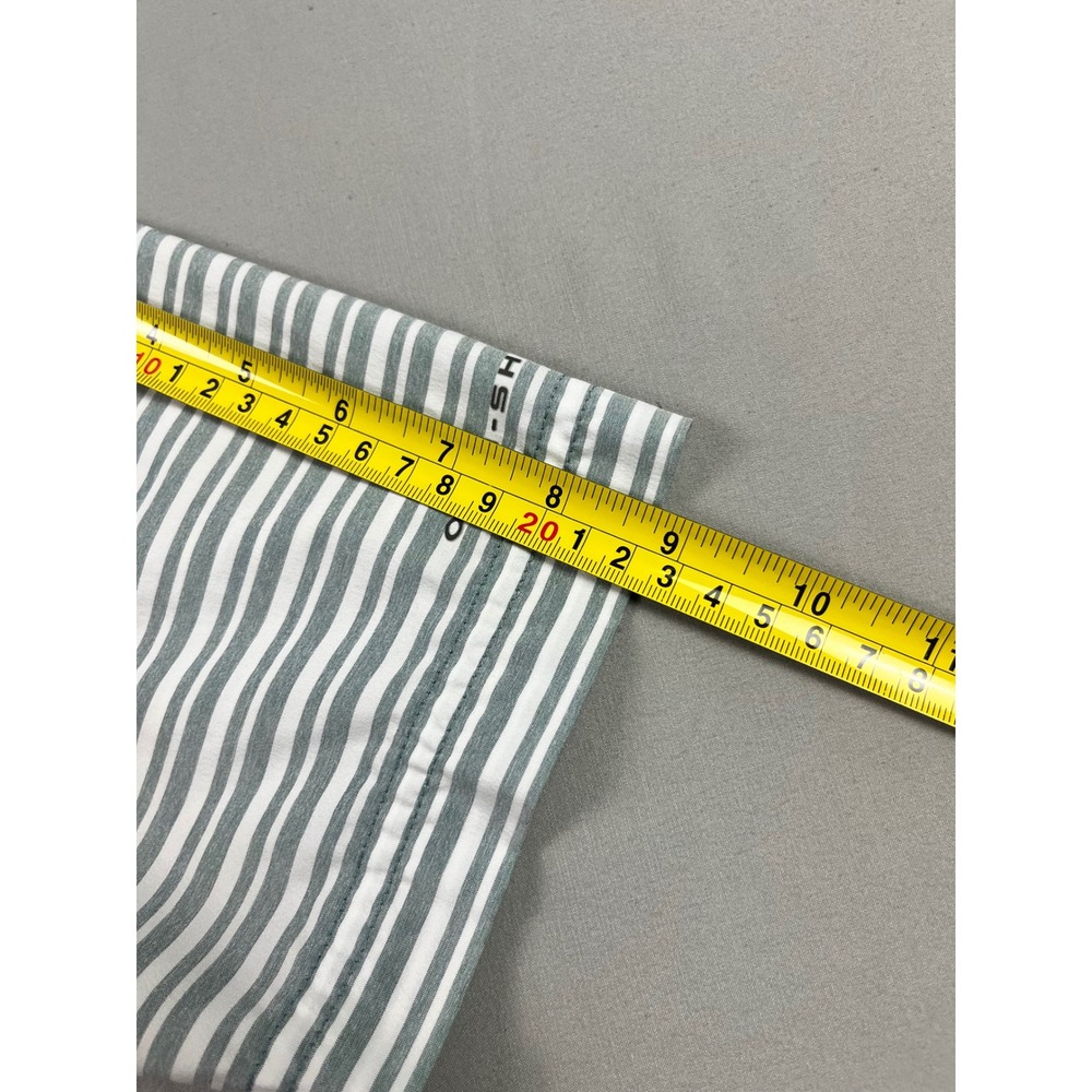 Columbia Omni-Shade Men's Short Sleeve Button Down Shirt Striped Grey Small P - Picture 7 of 9